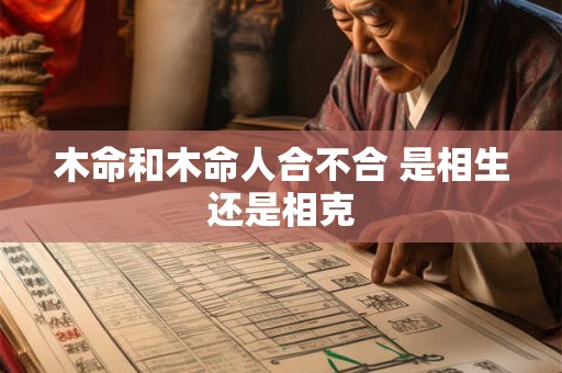 木命和木命人合不合 是相生还是相克
