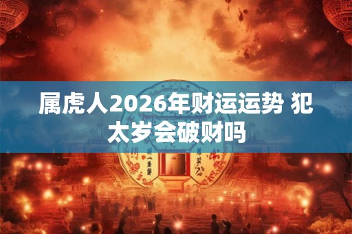 属虎人2026年财运运势 犯太岁会破财吗