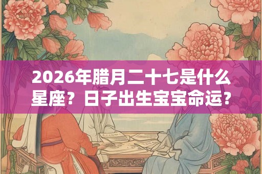 2026年腊月二十七是什么星座？日子出生宝宝命运？