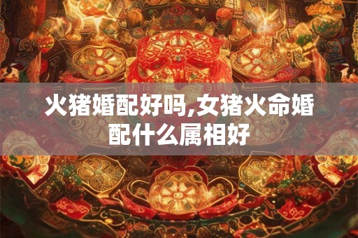 火猪婚配好吗,女猪火命婚配什么属相好
