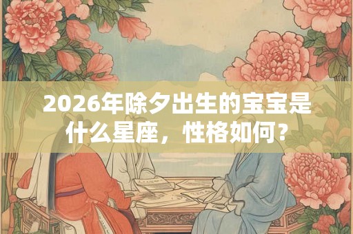 2026年除夕出生的宝宝是什么星座，性格如何？