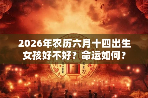 2026年农历六月十四出生女孩好不好？命运如何？