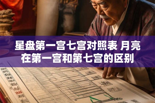 星盘第一宫七宫对照表 月亮在第一宫和第七宫的区别