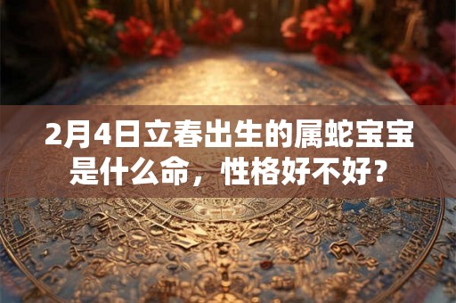 2月4日立春出生的属蛇宝宝是什么命，性格好不好？