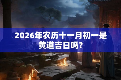 2026年农历十一月初一是黄道吉日吗? 2026年农历十一月初一是黄道吉日吗?