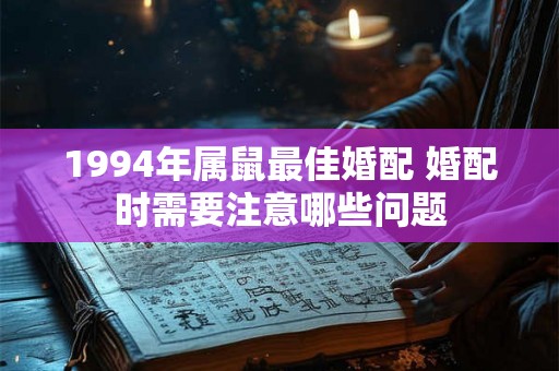 1994年属鼠最佳婚配 婚配时需要注意哪些问题