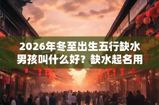 2026年冬至出生五行缺水男孩叫什么好？缺水起名用什么字？