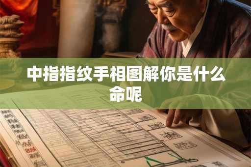 中指指纹手相图解你是什么命呢