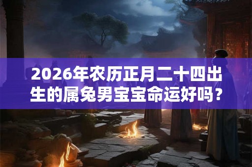 2026年农历正月二十四出生的属兔男宝宝命运好吗？