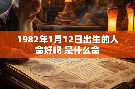1982年1月12日出生的人命好吗 是什么命