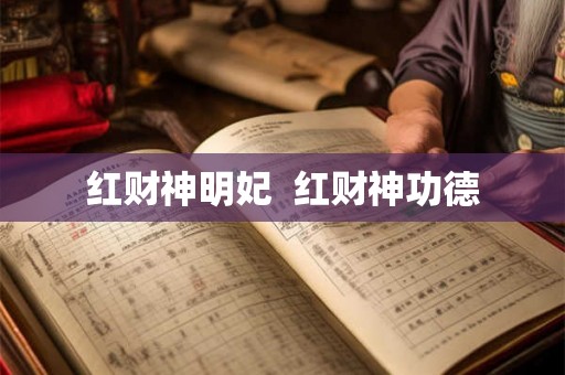红财神明妃  红财神功德