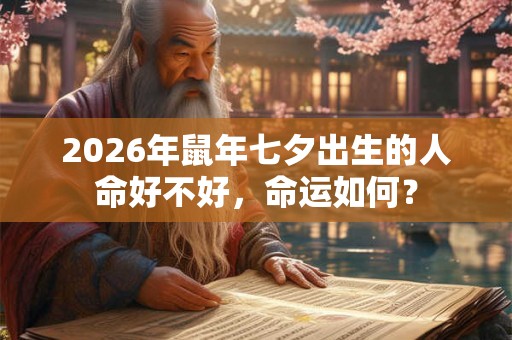 2026年鼠年七夕出生的人命好不好,命运如何? 2026年鼠年七夕出生的人命好不好,命运如何?