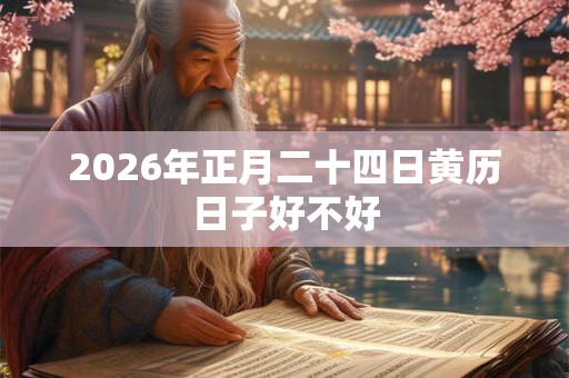 2026年正月二十四日黄历日子好不好