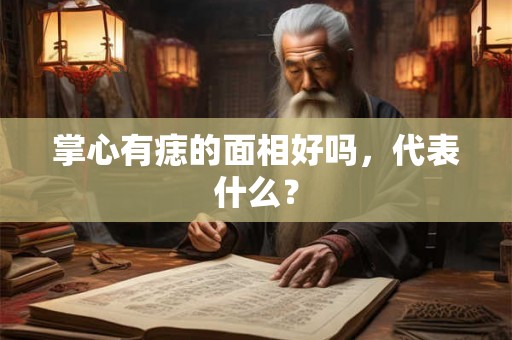 掌心有痣的面相好吗，代表什么？