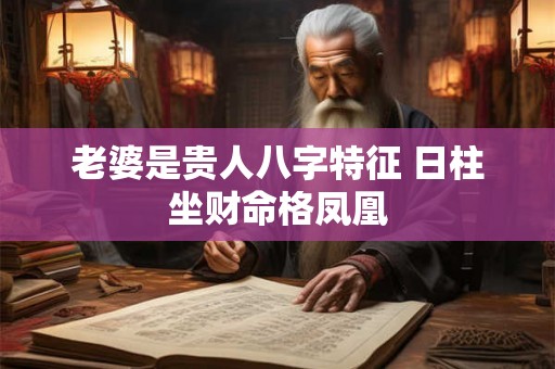 老婆是贵人八字特征 日柱坐财命格凤凰