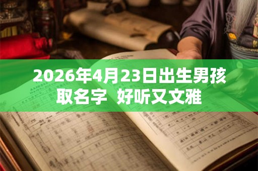2026年4月23日出生男孩取名字 好听又文雅 2026年4月23日出生男孩取名字 好听又文雅