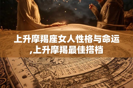 上升摩羯座女人性格与命运,上升摩羯最佳搭档 上升摩羯座女人性格与命运,上升摩羯最佳搭档