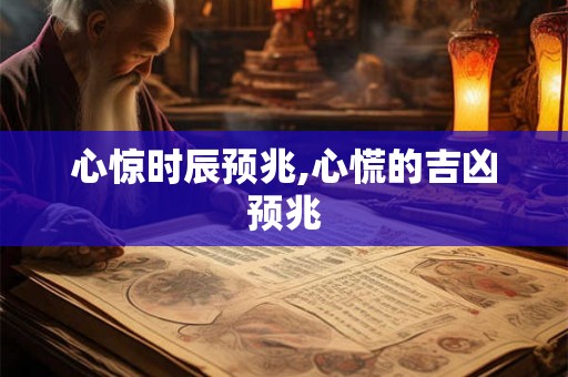 心惊时辰预兆,心慌的吉凶预兆