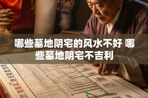 哪些墓地阴宅的风水不好 哪些墓地阴宅不吉利