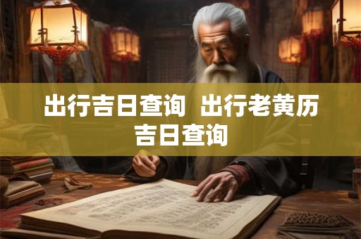 出行吉日查询  出行老黄历吉日查询