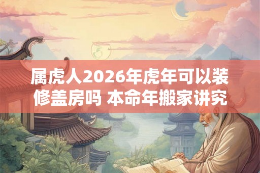 属虎人2026年虎年可以装修盖房吗 本命年搬家讲究