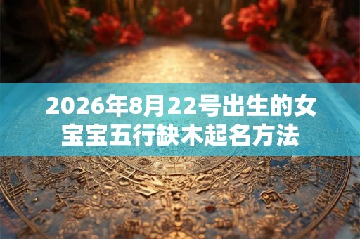 2026年8月22号出生的女宝宝五行缺木起名方法