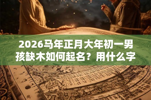 2026马年正月大年初一男孩缺木如何起名？用什么字好？