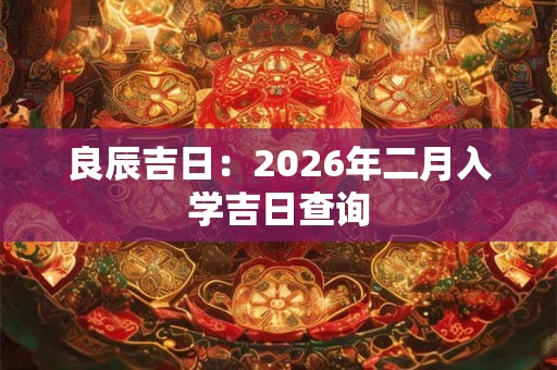 良辰吉日:2026年二月入学吉日查询 良辰吉日:2026年二月入学吉日查询