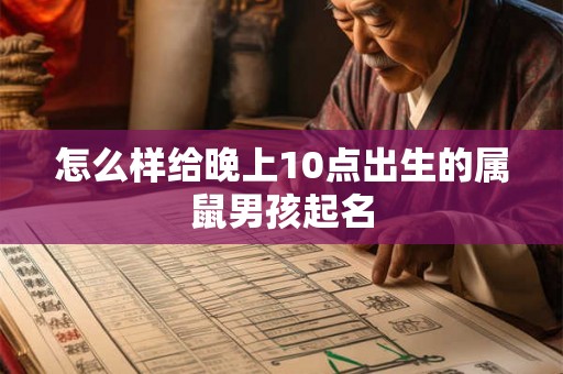 怎么样给晚上10点出生的属鼠男孩起名