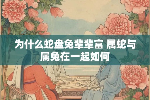 为什么蛇盘兔辈辈富 属蛇与属兔在一起如何 为什么蛇盘兔辈辈富 属蛇与属兔在一起如何
