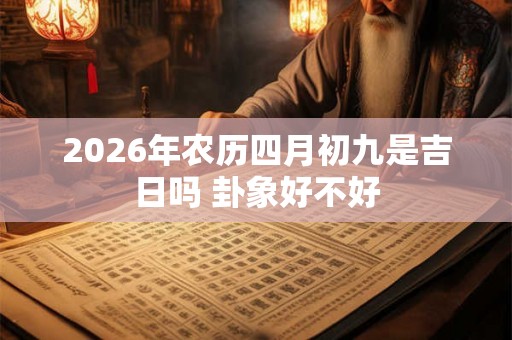 2026年农历四月初九是吉日吗 卦象好不好 2026年农历四月初九是吉日吗 卦象好不好