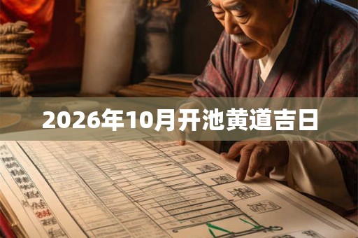2026年10月开池黄道吉日