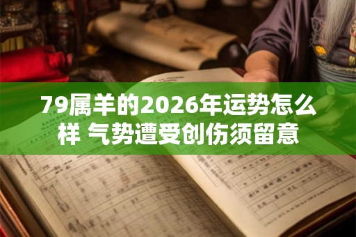 79属羊的2026年运势怎么样 气势遭受创伤须留意