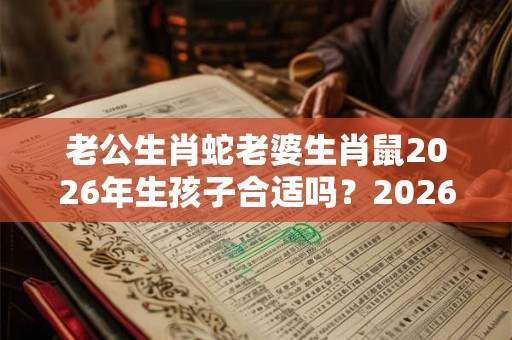 老公生肖蛇老婆生肖鼠2026年生孩子合适吗?2026年出生的生肖鼠运势如何? 老公生肖蛇老婆生肖鼠2026年生孩子合适吗?2026年出生的生肖鼠运势如何?