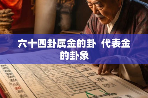 六十四卦属金的卦  代表金的卦象