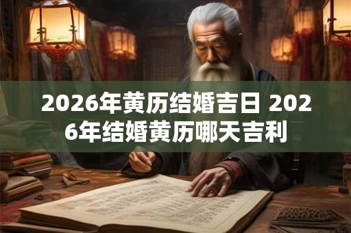 2026年黄历结婚吉日 2026年结婚黄历哪天吉利