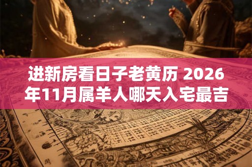 进新房看日子老黄历 2026年11月属羊人哪天入宅最吉利