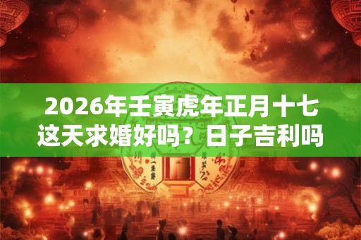 2026年壬寅虎年正月十七这天求婚好吗？日子吉利吗？