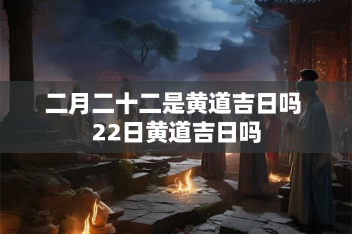 二月二十二是黄道吉日吗 22日黄道吉日吗