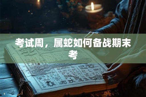 考试周,属蛇如何备战期末考 考试周,属蛇如何备战期末考