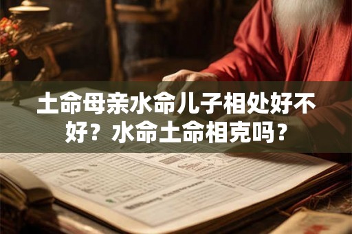 土命母亲水命儿子相处好不好？水命土命相克吗？