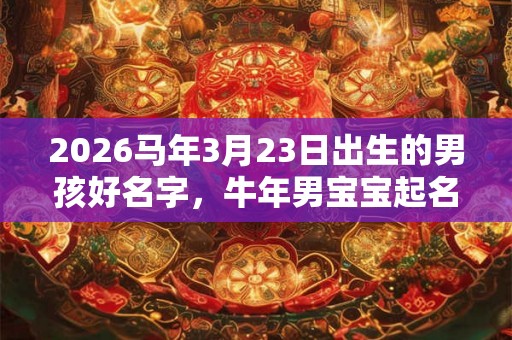 2026马年3月23日出生的男孩好名字，牛年男宝宝起名禁忌