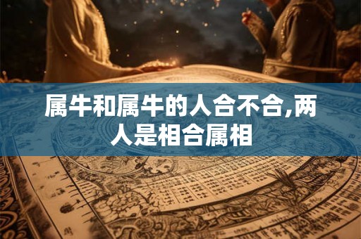 属牛和属牛的人合不合,两人是相合属相