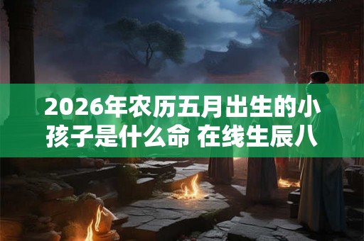 2026年农历五月出生的小孩子是什么命 在线生辰八字查询
