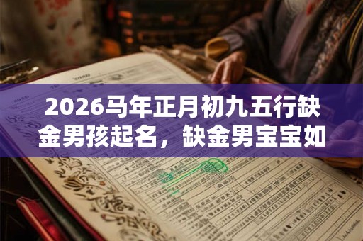 2026马年正月初九五行缺金男孩起名，缺金男宝宝如何起名？