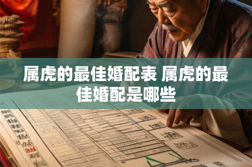 属虎的最佳婚配表 属虎的最佳婚配是哪些