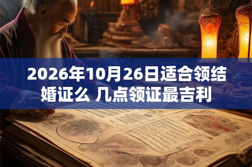 2026年10月26日适合领结婚证么 几点领证最吉利