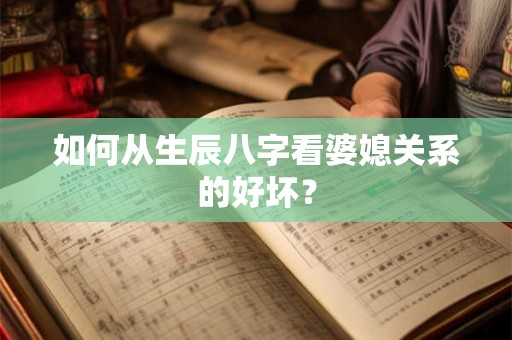 如何从生辰八字看婆媳关系的好坏？