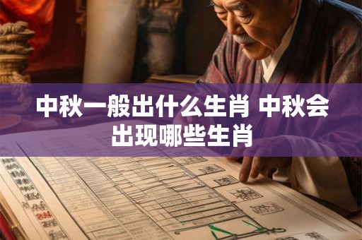 中秋一般出什么生肖 中秋会出现哪些生肖