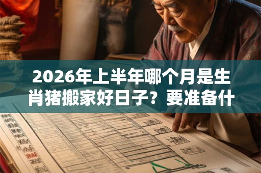 2026年上半年哪个月是生肖猪搬家好日子?要准备什么? 2026年上半年哪个月是生肖猪搬家好日子?要准备什么?